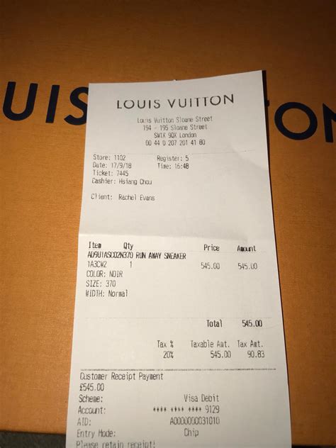 louis vuitton receipt 2015|false louis vuitton receipt.